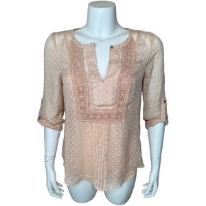 Daniel Rainn Swiss Dot Top Blouse Small Petite SP 2-pc Set NWT